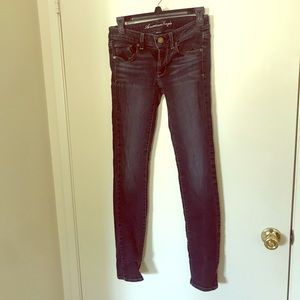 American Eagle Stretch Skinny Size 6 Blue Jeans